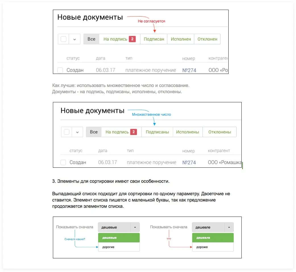 Согласование названий интерфейсных элементов. Гайд по созданию интерфейсных текстов для «Сбербанка» | SobakaPav.ru