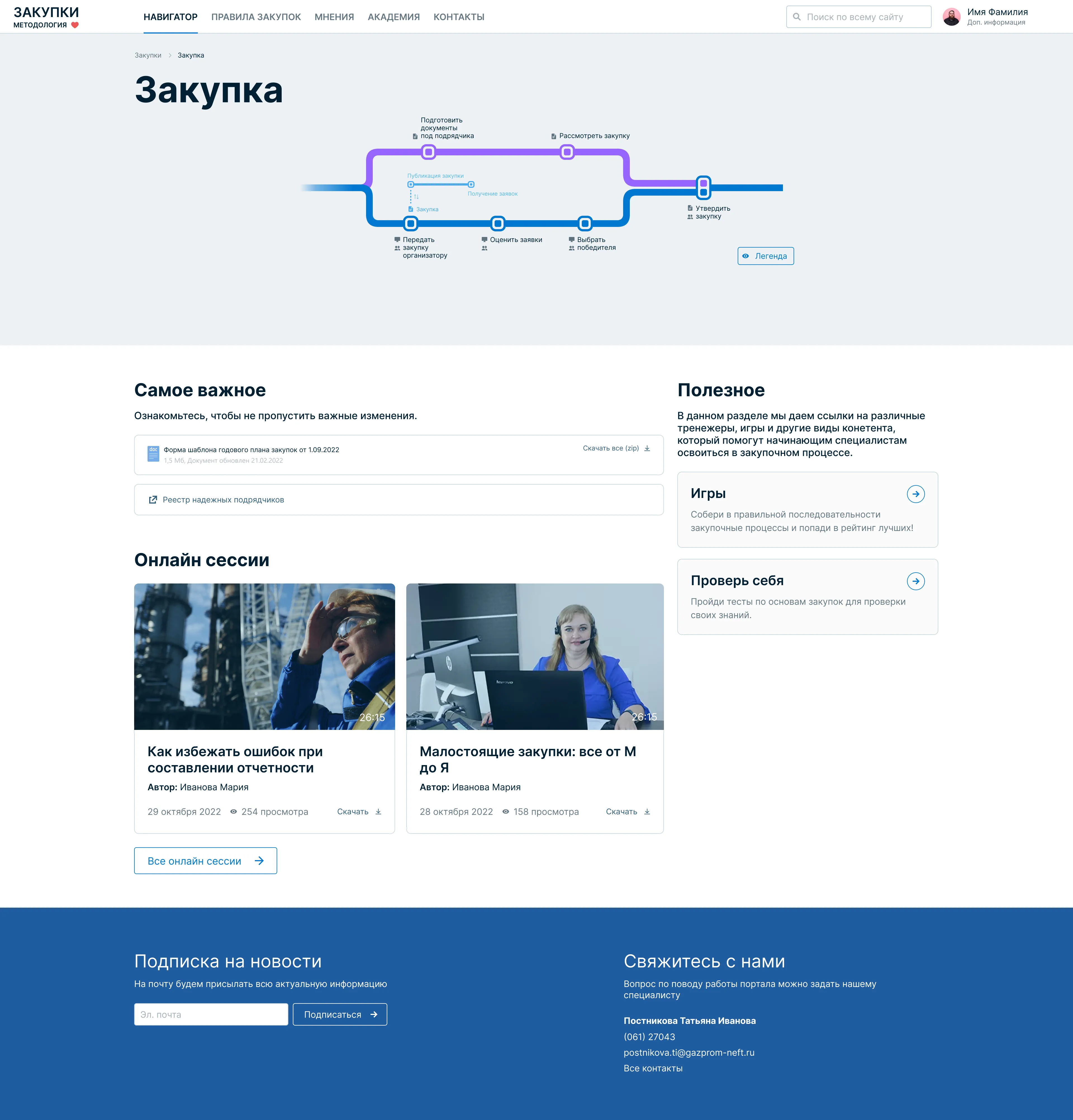Планирование закупки. Корпоративный информационный портал «Газпром нефти» • Собака Павлова