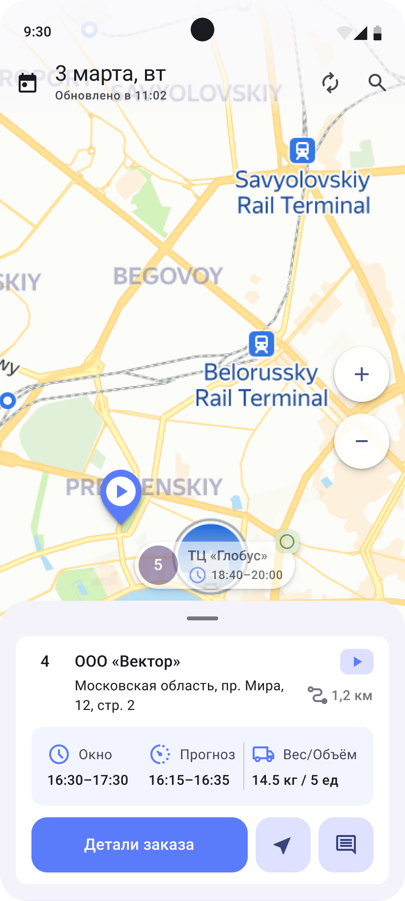 Собака Павлова • Антор • Мобильное приложение для автоматизации логистики