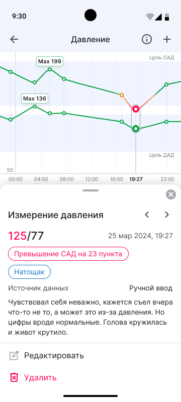 Медицинский интерфейс. Мобильное приложение пациента