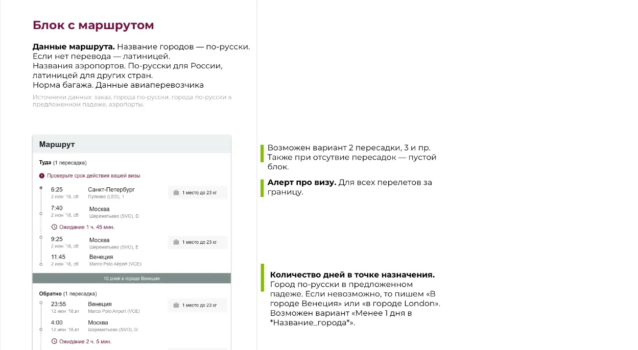 Блок с маршрутом письма с маршрутной квитанцией. Дизайн авиабилета и писем сервиса Sindbad | SobakaPav.ru