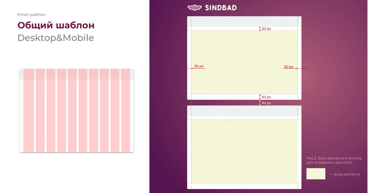 Общий шаблон письма. Дизайн авиабилета и писем сервиса Sindbad | SobakaPav.ru
