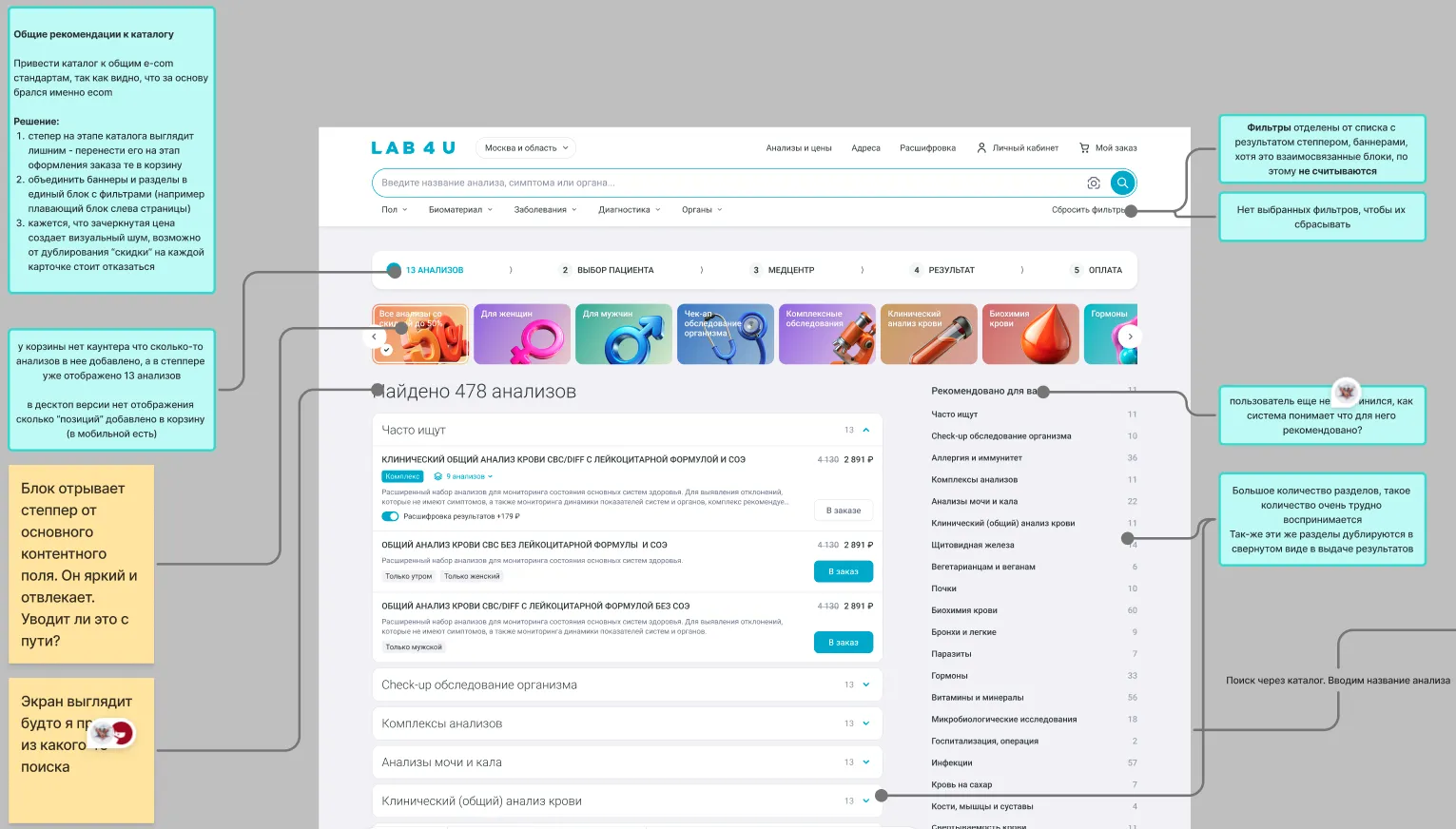 UX-аудит сайта и приложения медицинской лаборатории • Собака Павлова